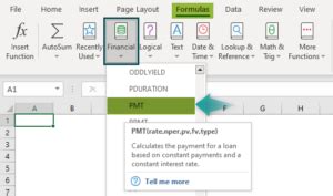 Excel-Formula PMT Function 的图像结果