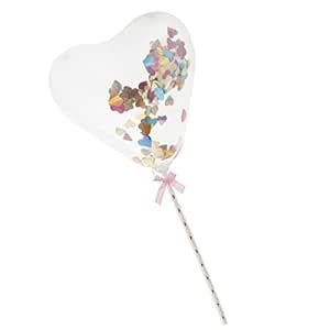 MILAAN 6pcs Happy Birthday Heart Ballon Cupcake Picks Cake Toppers For ...