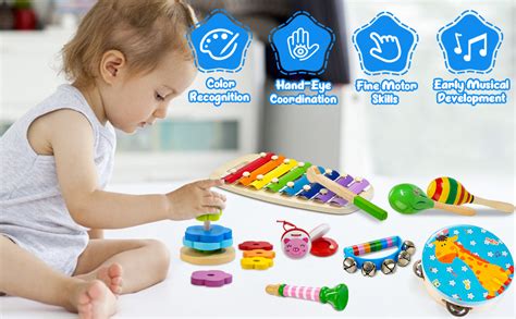 Image result for Wooden Musical Instruments Toy