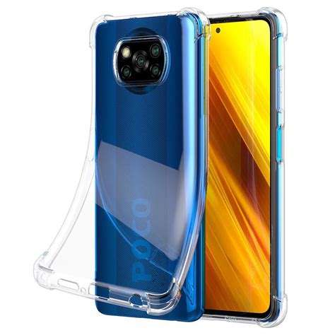 Casotec Hybrid Soft Silicon TPU Back Case Cover for Mi Poco X3 - Clear
