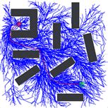 RRT Algorithm Path Planning 的图像结果