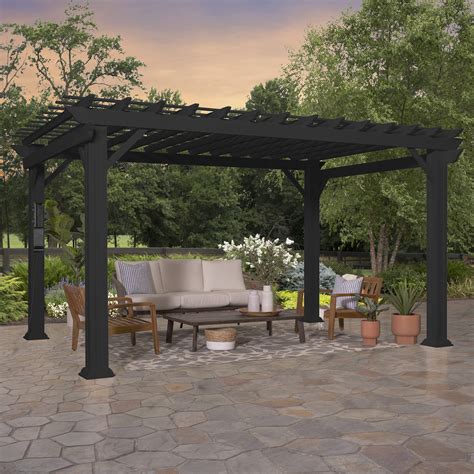 Backyard Discovery Stratford 14 X 12 Traditional Galvanized Steel ...
