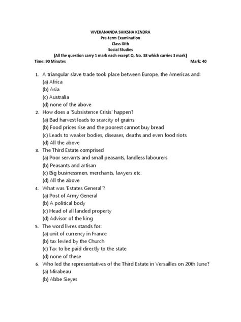 Image result for Class 9 SST Question Answer