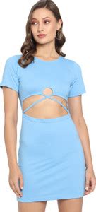 TREND ARREST Women Bodycon Blue Dress - Buy TREND ARREST Women Bodycon ...