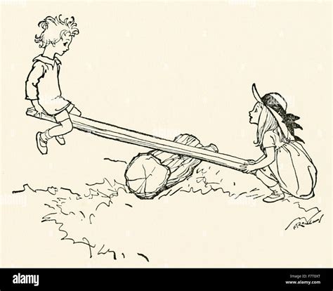 'See-saw, Margery Daw,' from 'Mother Goose - The Old Nursery Rhymes ...