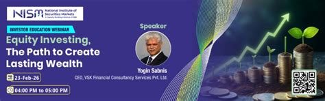 Equity Investing: Path to create Wealth. Dos and Don’ts - National ...