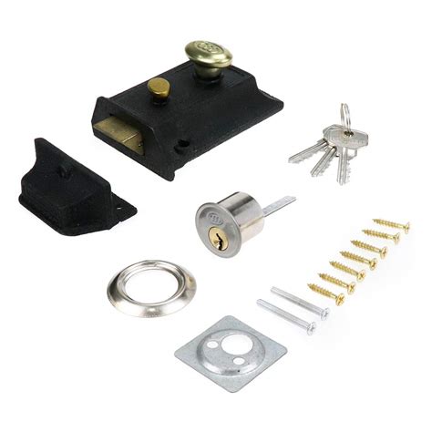 Buy Bitray Night Latch, Anti-Theft Door Lock Antique Locks with Keys ...