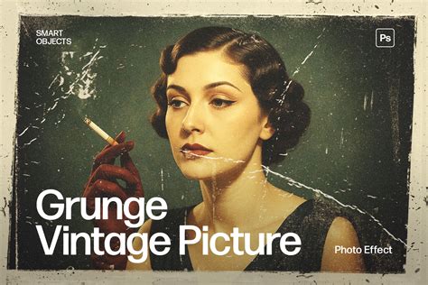 Vintage Grunge Picture Effect Template - DesignerCandies