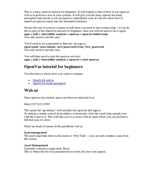 OpenVAS Tutorial 的图像结果