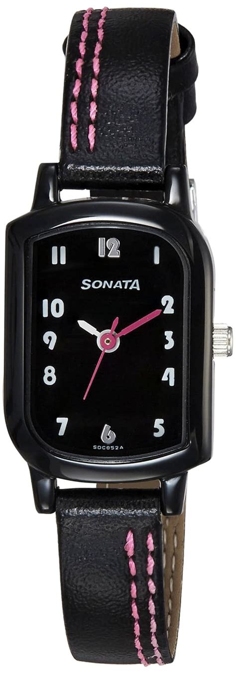 Buy Sonata Analog Black Dial Women's Watch -NJ87001NL01AC Online at Low ...