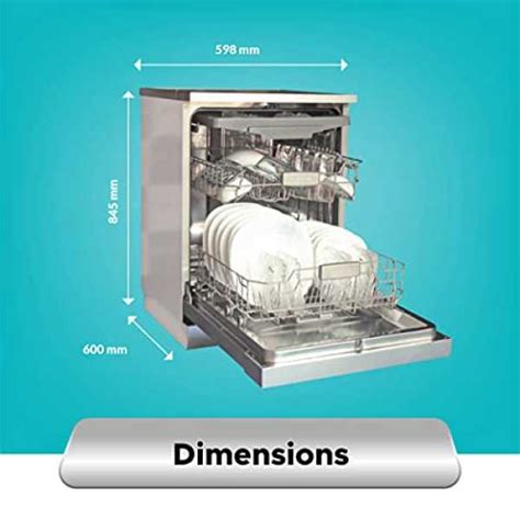 Amstrad 14 Place Settings Dishwasher (AMDW148SS, Stainless Steel Door ...