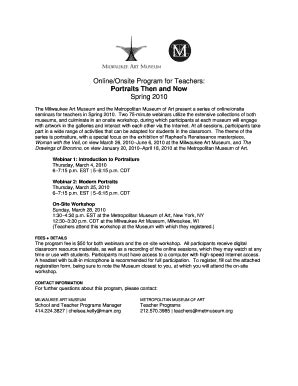 Fillable Online mam Webinar registration form - Milwaukee Art Museum ...