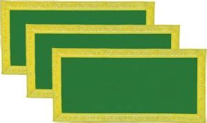 Dulhan 14" x 26 Inch Long Big Size Green Velvet Puja Aasan Cloth for ...