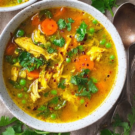 Anti Inflammatory Turmeric Chicken Soup