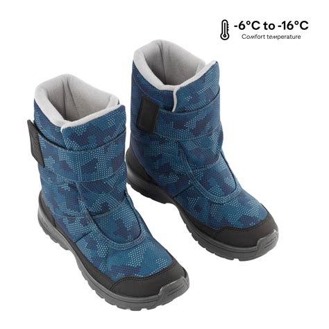 Kids' warm waterproof snow hiking boots SH100 - Velcro Size 7 - 5.5