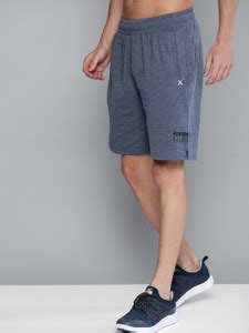 HRX by Hrithik Roshan Solid Men Blue Sports Shorts - Buy HRX by Hrithik ...