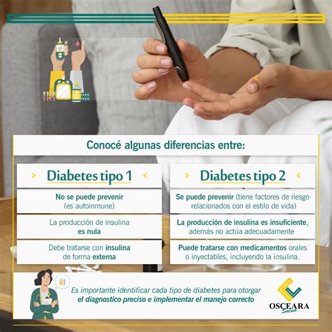 🩸Diabetes tipo 1 y tipo 2 - Osceara