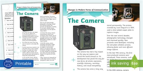 Changes in Modern Forms of Communication: The Camera