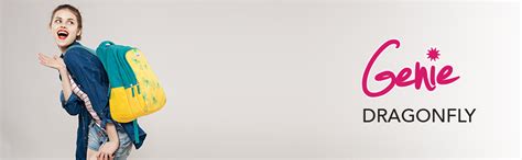 Buy Genie Dragonfly 48.3 cms Yellow School Backpack (19 inch, Water ...