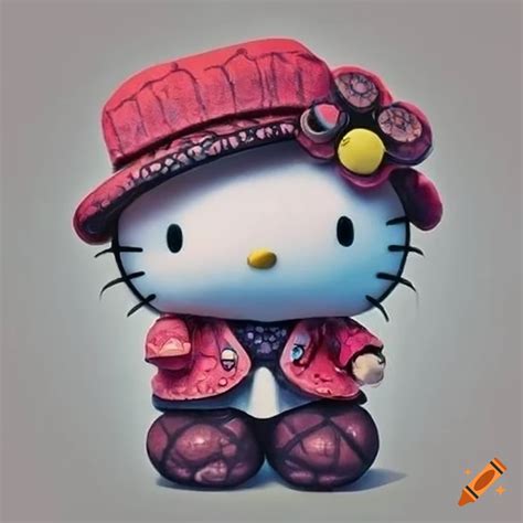 Hello kitty in gangster style on Craiyon