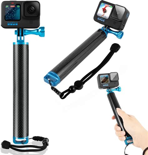 TJOM Go Pro Selfie Stick Floating Hand Grip Waterproof Stick for GoPro ...