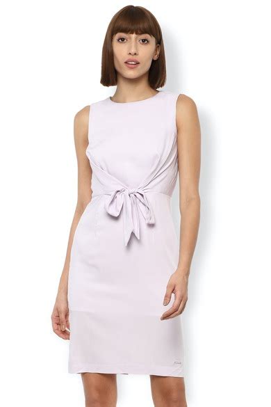 Buy Women Purple Solid Knee Length Formal Dress Online - 614374 | Van ...