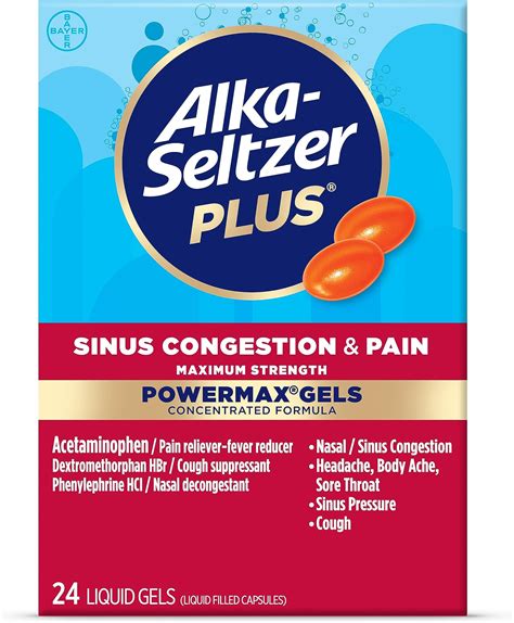 Amazon.com: Alka-seltzer Plus Cold & Flu, Power Max Cold and Flu ...