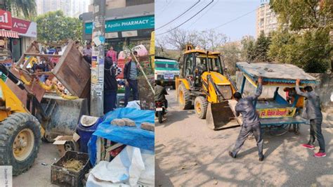 Noida's Sector 76 night food hub faces bulldozer action, shops razed: Watch