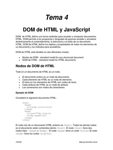 Image result for Tutorial De JavaScript Del Dom Español