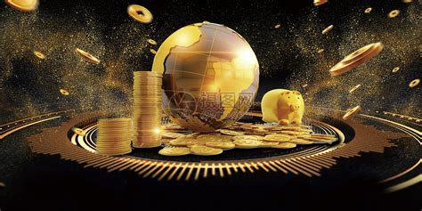 金色地球商务金融banner图片素材-正版创意图片500369304-摄图网