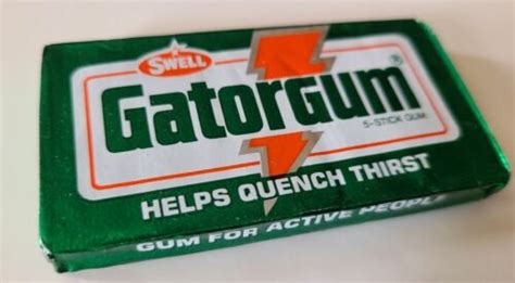 Vintage 1980 Gatorgum Chewing Gum Pack by Gatorade India | Ubuy