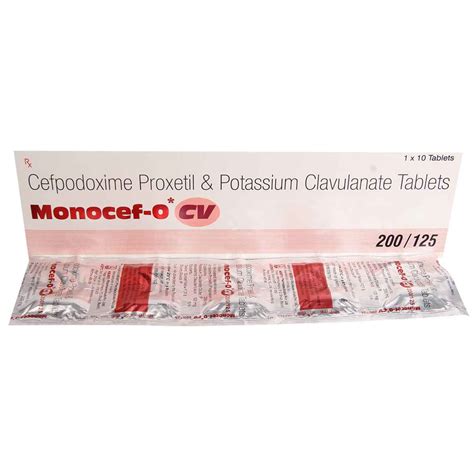 Monocef-O CV Tablet 10's Price, Uses, Side Effects, Composition ...