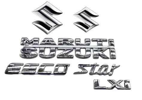 BuBu Maruti Suzuki EECO Star LXI for CAR Emblem Monogram/logo/Badge ...