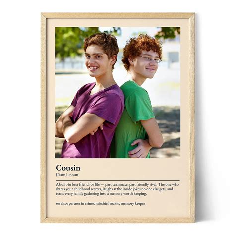 Cousin Definition Poster - Positive Prints