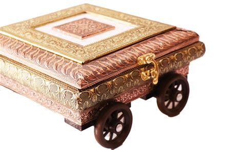 Buy Handicrafts Decorative Empty Oxidized Wooden Dry Fruit Box/ Sweets ...