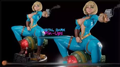 Vault Girl from Fallout with NSFW version and Miniatures 77mm 3D model ...