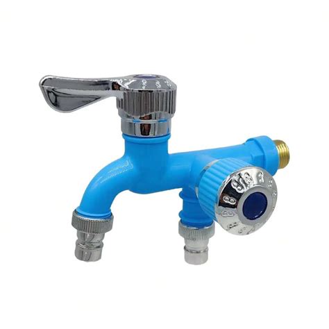 Washing Machine Faucet With Inlet And Two Outlets, Pool With Plastic ...