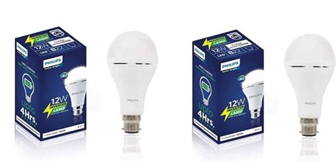 PHILIPS Inverter Bulb 12 Watt Rechargeable Emergency LED Bulb for Home ...