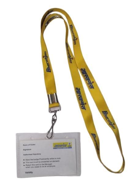 Bharat Gas Staff Uniform ID Card with Lanyard Official Work ID Badge ...