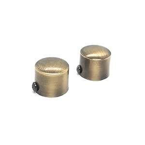 Buy FAPBADRI Simple Curtain End Caps/Finials for a 1 inch Pipe/Rod ...