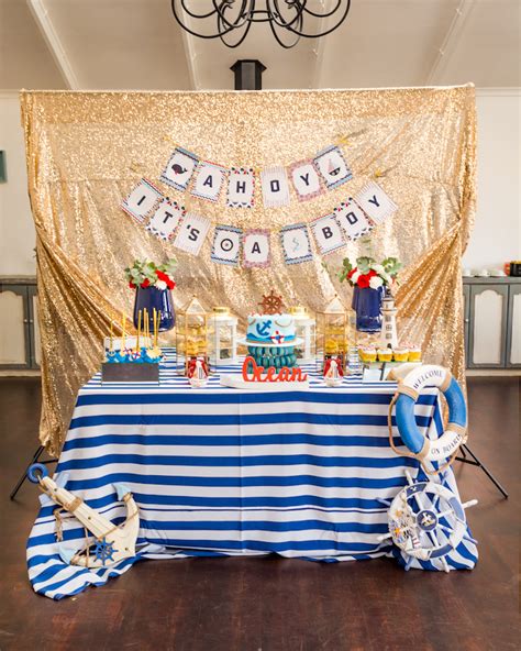 nautical baby shower decorations party ideas