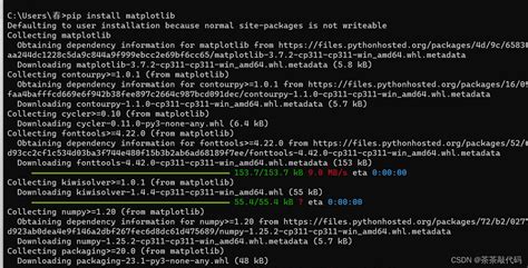How to Download Matplotlib in Python 3.10.1 Using Upgrade PIP Command 的图像结果
