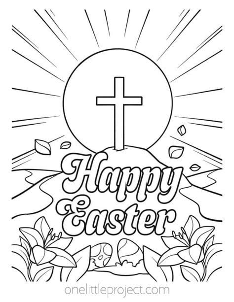 Jesus Easter Coloring Sheet