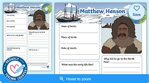 Arctic Explorer Matthew Henson | Timeline - Twinkl