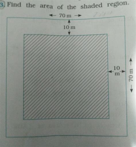 find the area of the shaded region. - Brainly.in