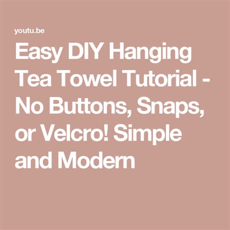 Image result for Hanging Tea Towel Tutorial
