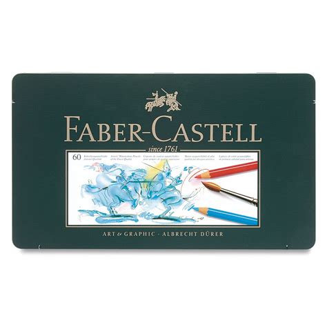 Faber-Castell Albrecht Durer Watercolor Pencils - Set of 60, Assorted ...