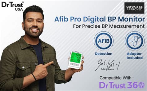 Dr Trust USA Blood Pressure Machine, Atrial Fibrillation BP Machine