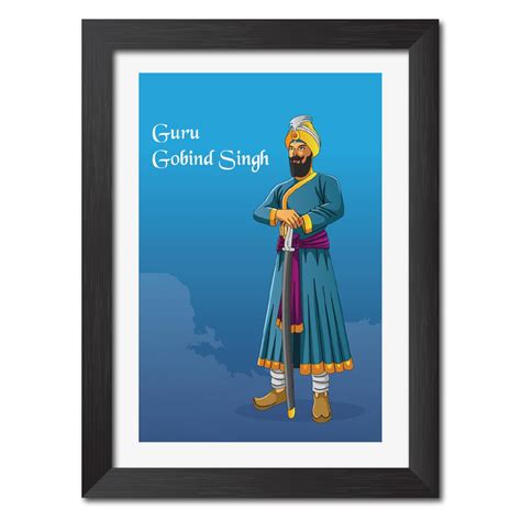 inspire TA Guru Gobind Singhj Poster The Last Human Sikh Guru Portrait ...