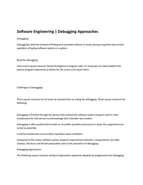 Image result for Debugging in Software Engineering